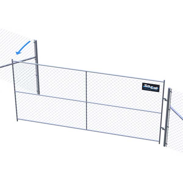 Gate-swing-top-view-direction